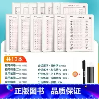 [控笔专项训练]13册装+赠消字笔+笔芯 [正版]楷书字帖练字成人荆霄鹏硬笔书法临摹练字帖大学生成年男初学者入门基础教程