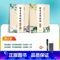 [楷书基础教程]描红2册装+赠消字笔+笔芯 [正版]楷书字帖练字成人荆霄鹏硬笔书法临摹练字帖大学生成年男初学者入门基础教
