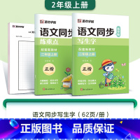[2本]二年级上册(含AI测评) [正版]字帖一年级二三年级上册小学生练字人教版语文同步练字帖四五六年级下册生字描红每日