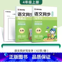 [2本]四年级上册(含AI测评) [正版]字帖一年级二三年级上册小学生练字人教版语文同步练字帖四五六年级下册生字描红每日