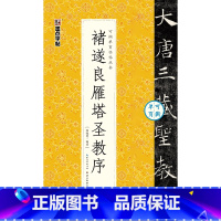 [可撕碑帖]褚遂良雁塔圣教序 [正版]字帖毛笔入门临摹灵飞经颜勤礼碑多宝塔碑可撕单页临帖丛书临摹本10册套装毛笔字初学者