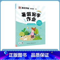 [语文暑假作业]4升5年级 小学四年级 [正版]四年级下册语文字帖练字小学生硬笔书法字帖一课一练字帖新版小学生语文同步练