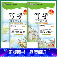 [语文同步套装]8年级上册+下册 [正版]八年级英语字帖初中生英语新目标同步写字课课练初二上册英语练字帖单词短语对话临摹