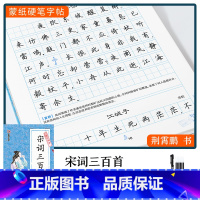 [宋词三百首]楷行双体(赠褪色笔) [正版]楷书字帖练字成年男生大学生荆霄鹏行楷女生字体字体漂亮手写体成人行书写字初中生