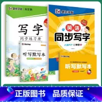 [语文+英语套装]3年级下册 [正版]三年级下册英语字帖人教版小学生英语字母写字练习天天练练字帖2023年小学儿童练字暑