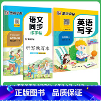 [语文+英语套装]5年级上册 小学五年级 [正版]五年级练字帖小学生每日一练写字帖2023年荆霄鹏楷书字帖小学儿童硬笔书