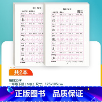 [语文]一年级下 [正版]每日一练数学口算练习纸数字描红练字帖一二三年级字帖练字减压小学生语文每日30字同步练字帖英语字