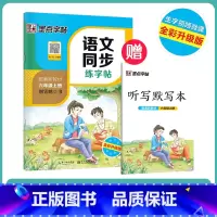[语文描红]6年级上册(送听写默写本) 小学六年级 [正版]六年级下册语文字帖练字小学生硬笔书法字帖一课一练字帖新版小学