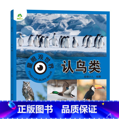 [1册]认鸟类 [正版]童眼观世界8册4-8岁儿童看图识物书启蒙益智早教书百科全书大百科全套恐龙百科全书认识标志功能汽车