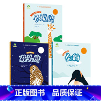 [3册]长颈鹿+猫头鹰+企鹅 [正版]3-6岁科学启蒙图画书共8册儿童绘本幼儿园绘本阅读中大班幼儿绘本0-3岁故事书睡前