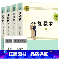 [全4册]红楼梦+水浒传 [正版]完整无删减2464页四大名著全套原著青少年高中初中生版三国演义西游记水浒传红楼梦注音注