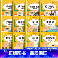 [全12册]词语+句子专项训练大全 小学通用 [正版]荣恒 词语积累大全训练全套12册小学语文字词重叠词量词多音字成语近