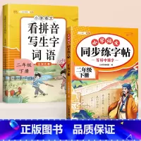 [二年级下]练字帖+看拼音写词语 [正版]小学语文同步练字帖一年级二年级下册三四五六年级人教版字帖每日一练硬笔钢笔字贴小