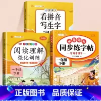 [一年级下]练字帖+看拼音写词语+阅读理解 [正版]小学语文同步练字帖一年级二年级下册三四五六年级人教版字帖每日一练硬笔