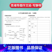 [写静态]思维导图作文纸16张[472格] [正版]思维导图作文纸400格9-12岁草稿练习纸发散思维方格纸写人写事写动