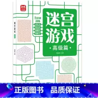 迷宫游戏高级篇 [正版]儿童迷宫书3-4-5-6-7-8一10-12岁幼儿园到小学生分级迷宫专注力训练书益智书游戏趣味闯