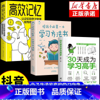 全3册]学习高手+学习方法+高效记忆 [正版]抖音同款 30天成为学习高手同步提升 学习习惯养成高效极简学习法方法智力训