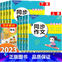 同步作文( 上册+下册) 小学三年级 [正版]2023新 小学生同步作文三年级上册四年级五六年级上下册人教版语文阅读理解