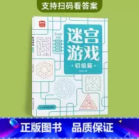 迷宫游戏(初级3-6岁)0基础入门 [正版]儿童迷宫书3-4-5-6-7-8一10-12岁幼儿园到小学生分级迷宫专注力训