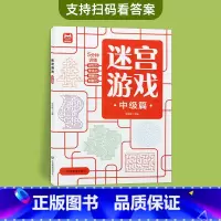 迷宫游戏(中级)6-8岁 [正版]儿童迷宫书3-4-5-6-7-8一10-12岁幼儿园到小学生分级迷宫专注力训练书益智书