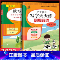 3年级上册[字帖+默写] 小学三年级 [正版]2023新 三年级上册+下册语文练字帖同步人教版小学生写字天天练每日一课一