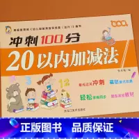 20以内加减法测试卷 [正版]20以内加减法天天练幼小衔接冲刺100分测试卷 二十以内的凑十法借十法幼儿园大班学前班看图