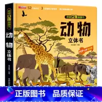 揭秘立体翻翻书[动物] [正版]抖音同款环游世界立体书 我们的中国儿童3d立体书揭秘翻翻书小学生一二年级地理百科全书籍幼