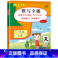 语文默写全能[单本] 一年级上 [正版]一年级上册同步练习册 小学语文默写全能手同步人教版 看拼音写词语生字注音 背诵默