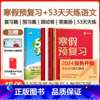 寒假预复习+53天天练语文人教下册 小学四年级 [正版]优惠套装学而思2024版寒假预复习语文数学英语+53天天练语文下