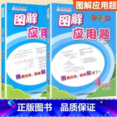 4年级 图解应用题上下册[2本套] 小学通用 [正版]学林教育图解应用题小学数学专项强化训练一年级二年级三年级四五六年级