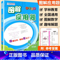 5年级 图解应用题下册 小学通用 [正版]学林教育图解应用题小学数学专项强化训练一年级二年级三年级四五六年级上册下册解题