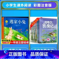 [注音版]逃家小兔+法布尔昆虫记 [正版]精装硬壳逃家小兔绘本注音版国际获奖儿童绘本逃家小兔系列故事课幼儿园阅读0-2-