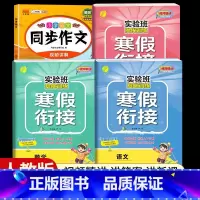 [五年级人教版4本]语数英寒假衔接+同步作文 小学通用 [正版]2024新实验班寒假衔接一年级二年级四五六三年级上册下册
