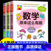 3册 数学原来这么有趣[4+5+6年级] [正版]数学原来这么有趣6册 一二年级三四五六年级课外必读书小学生趣味数学阅读