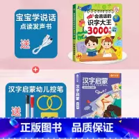 [学练结合]识字大王3000+汉字启蒙训练 [正版]会说话的识字大王2000字早教有声书儿童趣味象形点读发声书有声识字卡