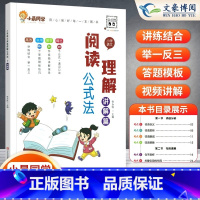 阅读理解⭐讲解篇 小学通用 [正版]小学语文阅读理解公式法阅读理解答题满分公式模板 三四五六年级阅读理解专项训练书视频讲