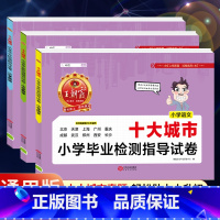 [十大城市]语文+数学+英语 小学通用 [正版]新版王朝霞五大十大十五大城市卷小学毕业检测指导试卷精选考试语文数学英语六