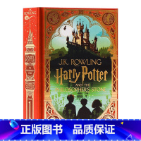 哈利波特与魔法石 彩绘手工立体书 精装 [正版]哈利波特与魔法石英文原版1 Harry Potter and the P