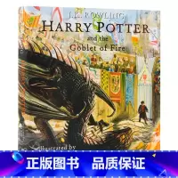 哈利波特与火焰杯 插图彩绘版 精装 [正版]哈利波特与魔法石英文原版1 Harry Potter and the Phi