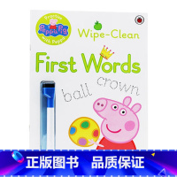 粉红猪小妹学单词 [正版]小猪佩奇1000单词趣味贴纸游戏书 英文原版 Peppa Pig 1000 First Wor