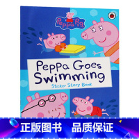 佩奇去游泳 [正版]小猪佩奇1000单词趣味贴纸游戏书 英文原版 Peppa Pig 1000 First Words