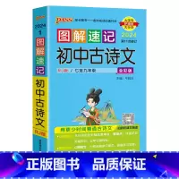 古诗文 初中通用 [正版]新2024图解速记初中语文数学英语物理化学地理生物历史道德与法治文言文古诗文单词词汇语法科学全