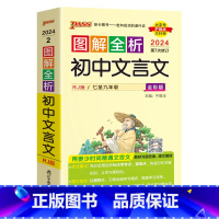 文言文解析 初中通用 [正版]套装2024新图解速记初中文言文古诗文RJ人教版七八九年级文言文完全解读全解全析初一二三中