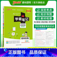 生物·人教 初中通用 [正版]WY外研版2025版学霸笔记初中英语基础知识讲解知识点清单单词语法课堂笔记pass绿卡图书