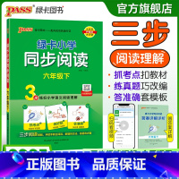 同步阅读 六年级下 [正版]下册新版小学同步阅读六年级语文上册阅读真题练好语文阅读理解抓考点练真题强化训练练习题暑假课外