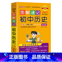 历史 初中通用 [正版]图解速记初中小四门地理生物历史道德与法治知识汇总速查速记背记手册基础知识大全七八九年级初一二三中