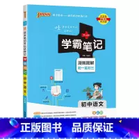 语文 初中通用 [正版]2025版学霸笔记初中语文基础知识讲解知识点清单手写课堂笔记pass绿卡图书七八九年级中考通用版