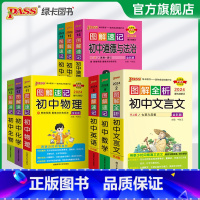 [正版]2024新图解速记初中语文数学英语物理化学地理生物历史道德与法治全套9本RJ版人教版全国通用资料适用pass绿卡
