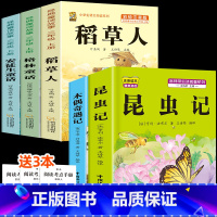 [5本]昆虫记+木偶奇遇记+稻草人+格林+安徒生童话 [正版]昆虫记小学生注音版木偶奇遇记三年级上册下册必读课外书人教版