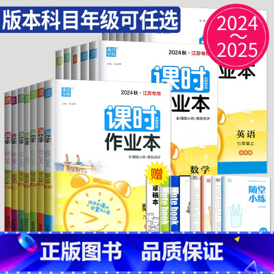 化学 沪教版镇扬泰州 九年级下 [正版]2024课时作业本七年级八年级九年级上册下册数学语文英语化学物理八上七下苏科版苏